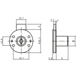 Zamek meblowy okrągły - 00101009